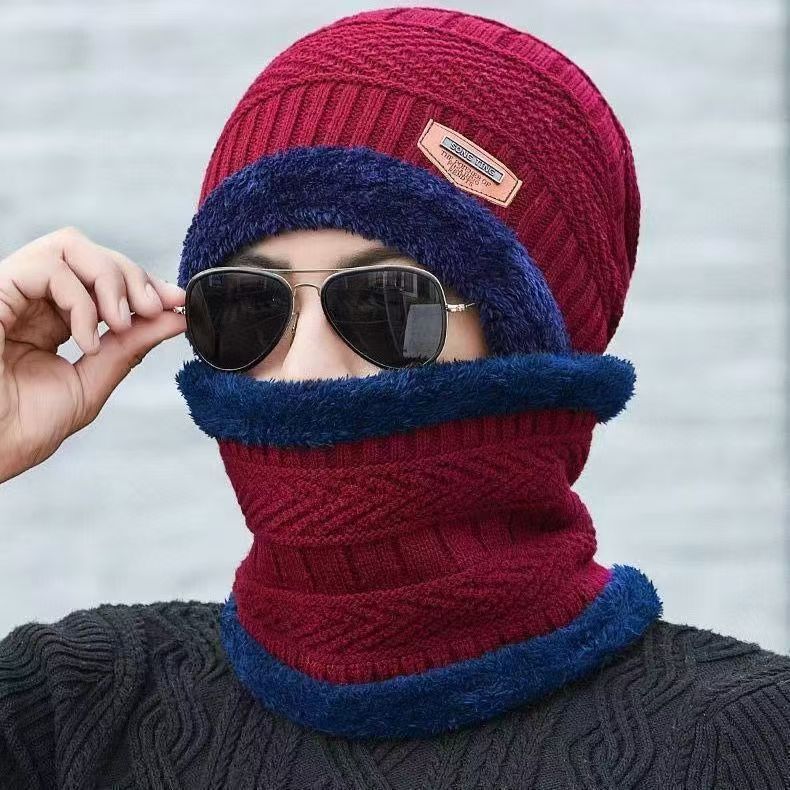 男性と女性のための屋外刺繍フリースネックウォーマー、冬用プルオーバーサイクリングネックウォーマー、防風性と厚みのある暖かいマスク、韓国風スカーフ|undefined