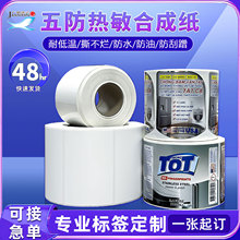 五防热敏合成纸定做 冷冻食品标签打印纸彩色印刷冷链不干胶定制