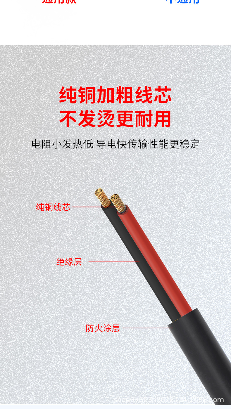 Electric vehicle charging extension cord male and female head pin plug universal charger high power extension cord pure copper bold