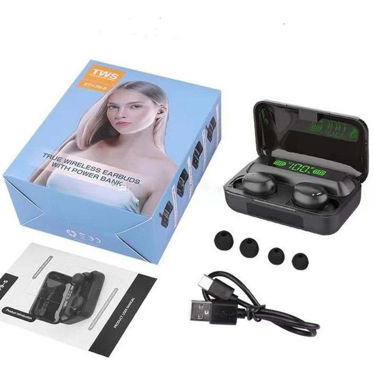 Auriculares Bluetooth F9-5c Pantalla digital binaural Auriculares inalámbricos Bluetooth TWS binaural Mini estéreo para juegos