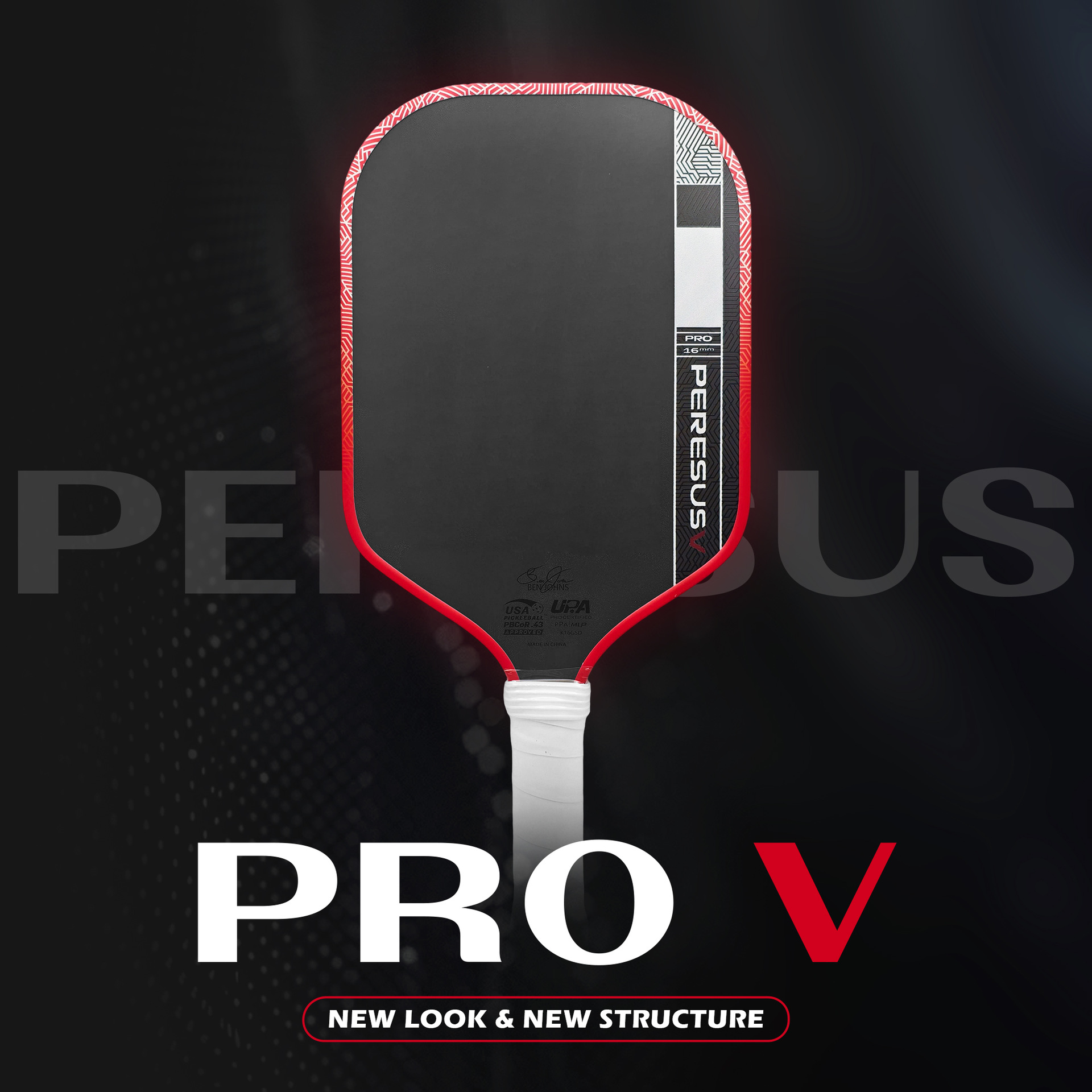 GEN5 Pickleball Racket T700 Carbon Fiber 5th Generation Core PROV Professional Pickleball Hot-pressed Secondary Molding