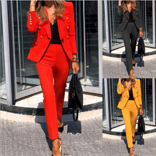 Autumn solid set, classic suit, city style, Aliexpress, Amazon