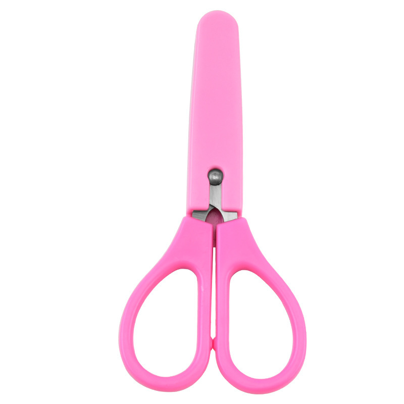 Papelería infantil tijeras tijeras de oficina tijeras de estudiantes tijeras de papel para niños pequeños tijeras de cabeza redonda