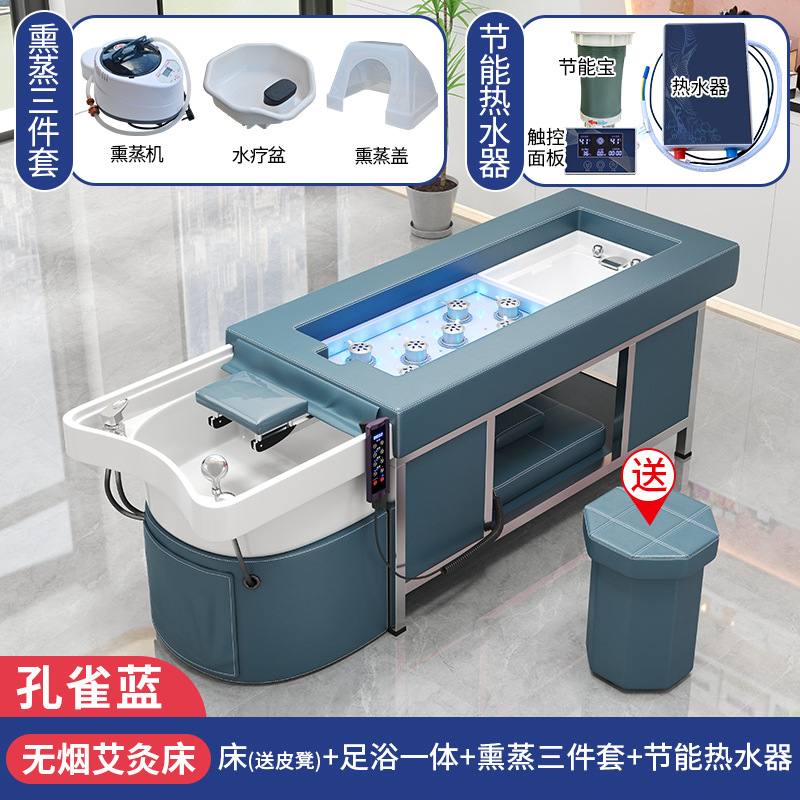 Azul pavo real + calentador de agua + Fumigación