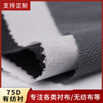 工厂批发1.5米门幅75D有纺粘合衬布服装辅料呢料大衣西服有纺衬布