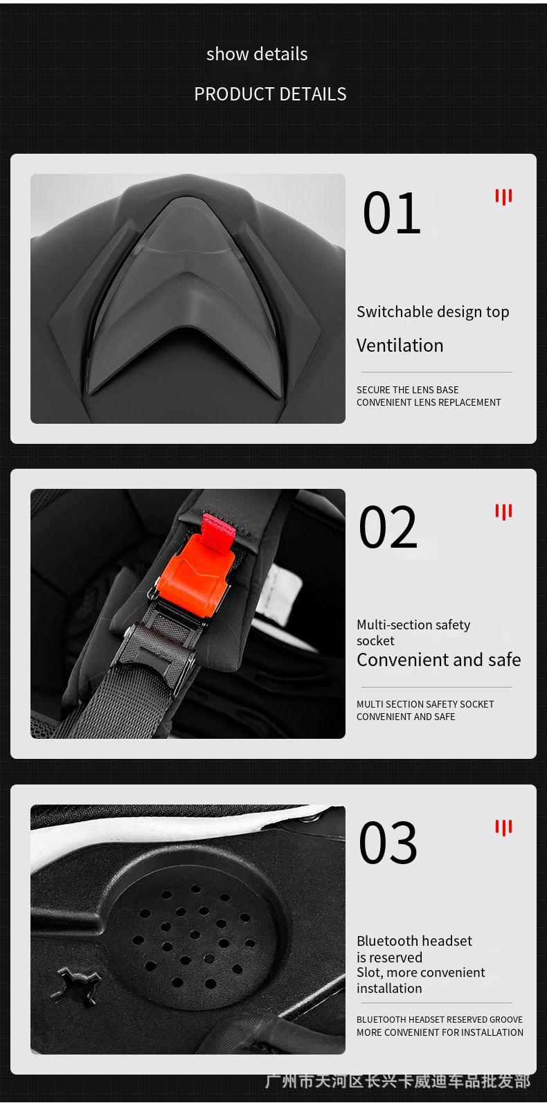 DOT Certified Motorcycle Helmet Open Face