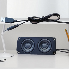 Diy4欧6w大音量オーディオデスクトップコンピュータスピーカースピーカーUSB有線diyミニ外付けミニスピーカー