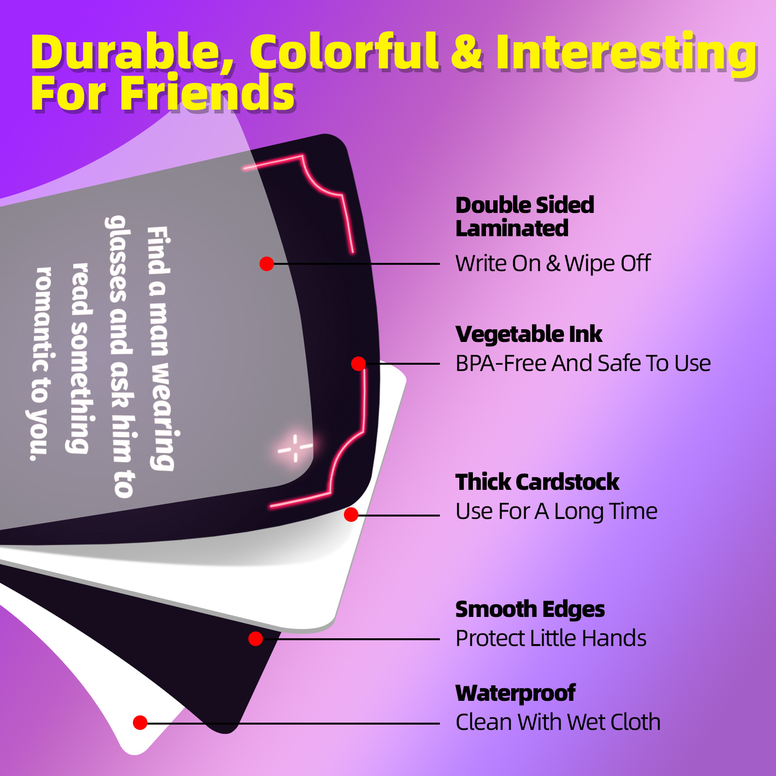 Board Game Party Cards With Challenges And Instruction Tasks_voghion.com