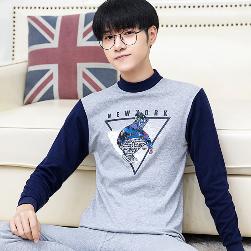 중간 칼라 티베트 블루 삼각형