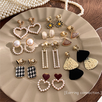 temperament senior Ear clip No pierced ears Earrings 2022 new pattern the republic of korea A small minority design have more cash than can be accounted for Earrings Earrings