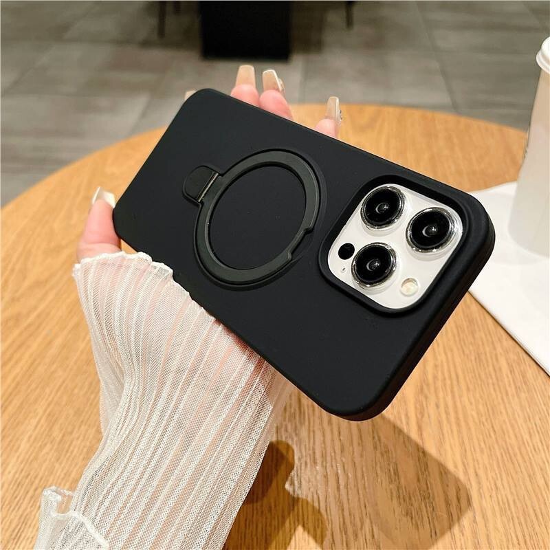 苹果17手机壳16保护套iphone15保护套全包支点磁吸支架液态硅胶软|undefined