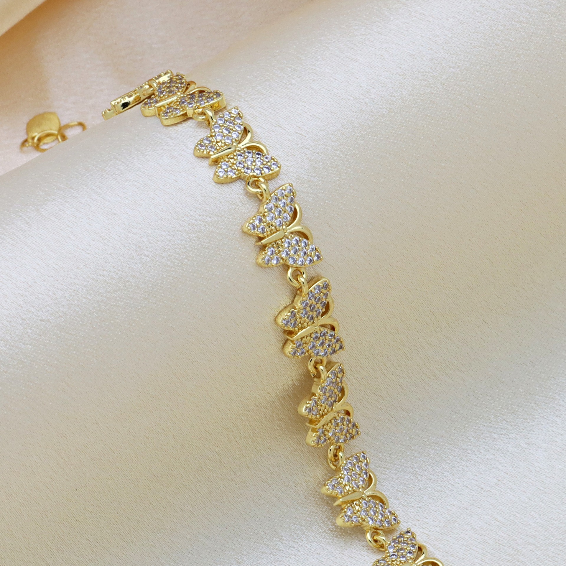 1 Piece Quantity Casual, Daily Occasion Copper Inlay Star Heart Shape Butterfly Zircon Bracelets