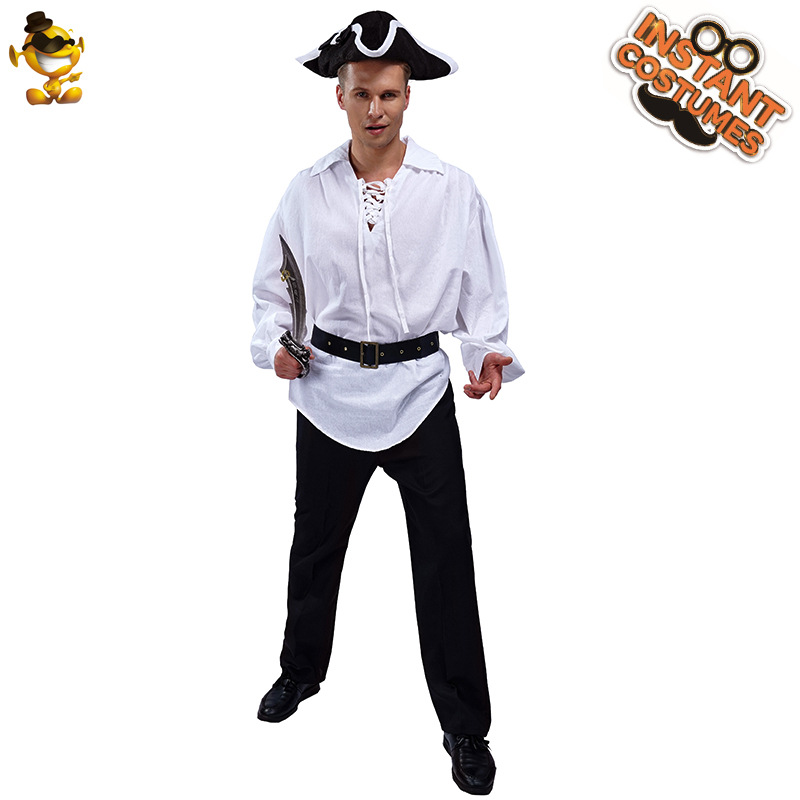 Traje de pirata de hombre grande de Halloween, ropa de fiesta de cosplay, traje de escenario, mascarada transfronteriza