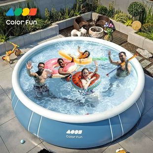 Round Mesh Inflatable Swimming Pool Children's Swimming Pool Parent-child Play Pool Outdoor Top Ring Thickened Inflatable Swimming Pool
