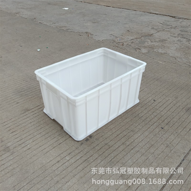 白色储物箱可配套盖子白色周转箱汽配厂塑料工具箱物流箱可印字