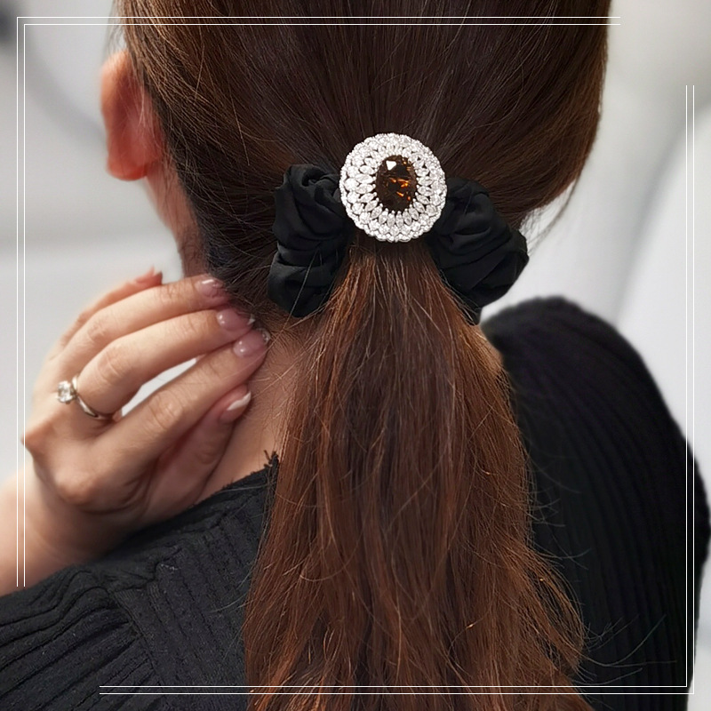 Elegante fermacoda vintage con strass accessorio capelli retrò_voghion.com