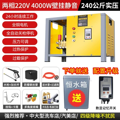 Water Gun Pump, Car washing machine - 30-liter-water-tank-silent-220v-4kw-220-pressure-10m-outlet-pipe