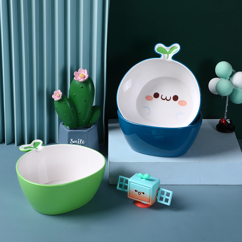 Long Grass Yan Dumple Supplemental Bowl Baby Baby Goodnight Cartoon Dry Rice Melamine Resin Tableware Camping Children Cute