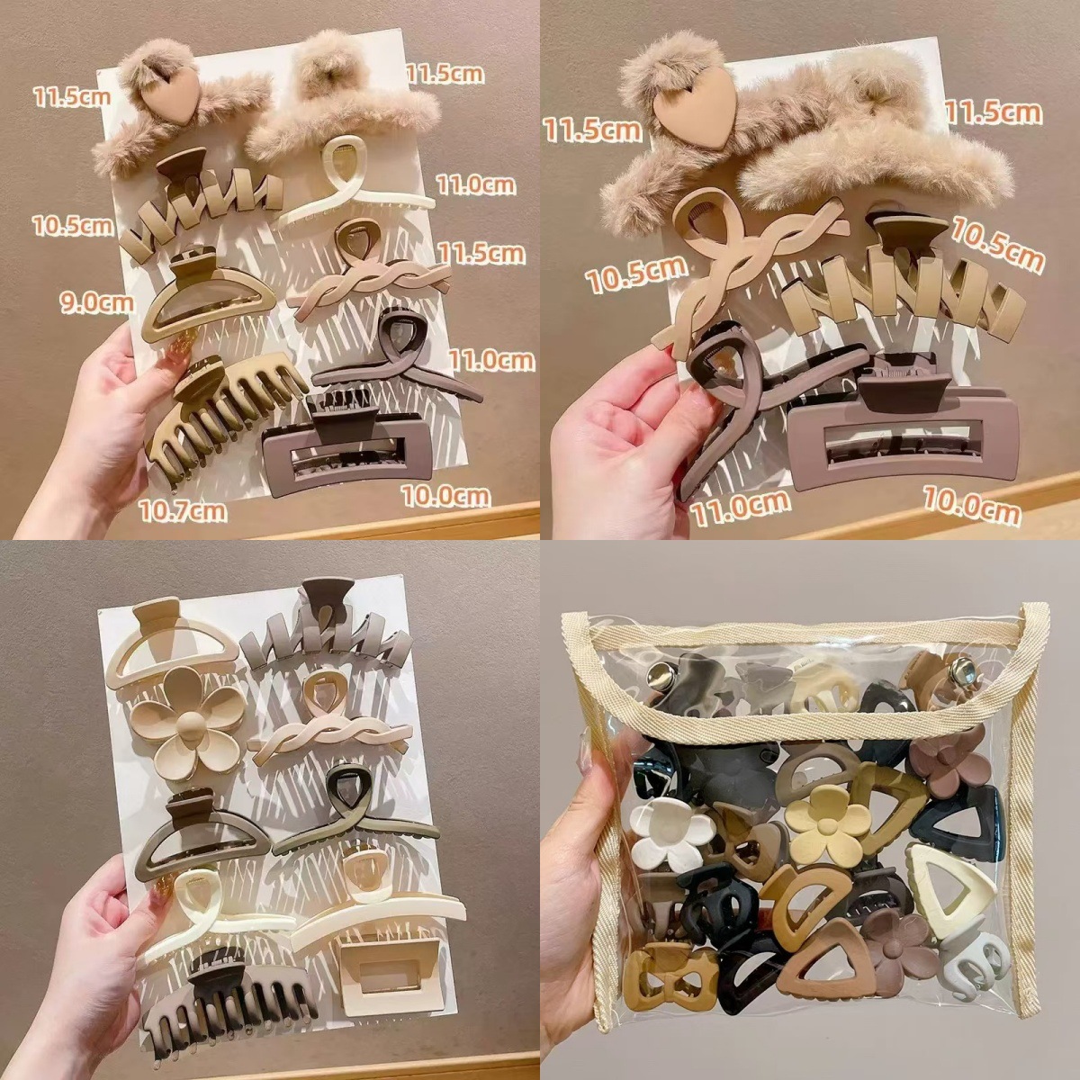 Clip de agarre para mujeres grandes cabeza trasera clip de cabello clip de cabello nuevo toque de cabeza clip de tiburón clip de cabello de alta calidad accesorios para el cabello