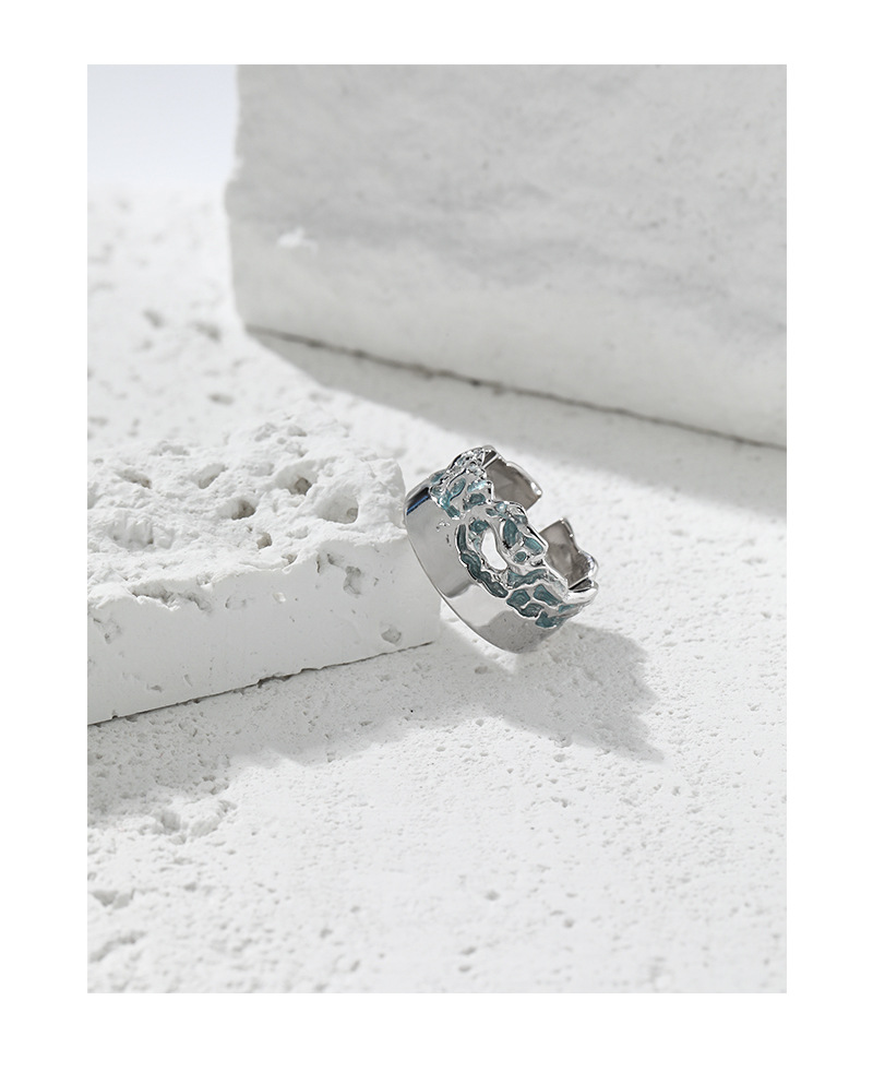 Fashion Irregular Sterling Silver Plating Open Ring