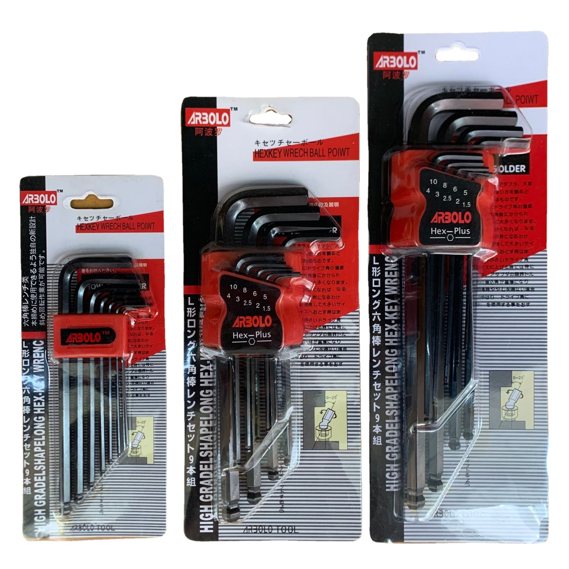 Fabricante de la fuente nuevo estilo hexagonal cromo mate vanadio S2 de longitud media hexagonal alargado