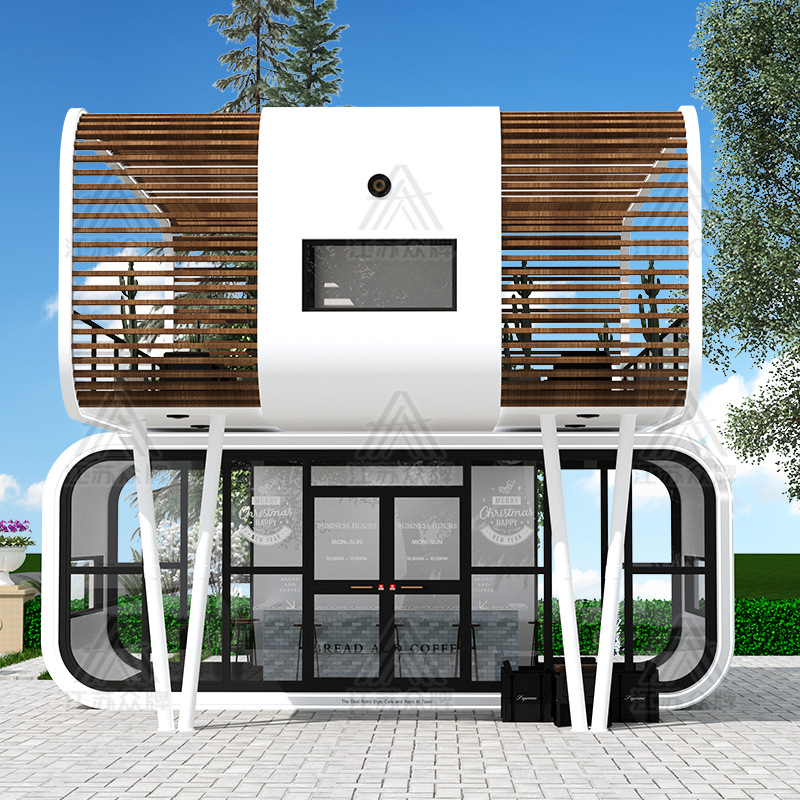 Cápsula espacial de doble capa, sala móvil, almacén de Apple, sala de estar, sala de sol, sala de cielo estrellado, hotel al aire libre, casa integrada de celebridades de Internet