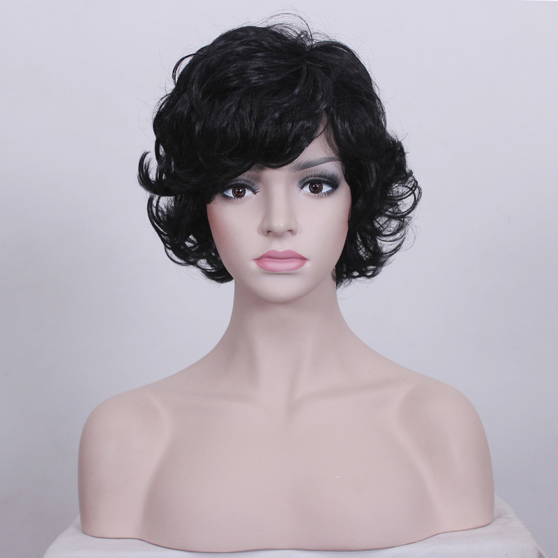 2022 new European and American ladies wig mother hair middle-aged fluffy ladies short a generation of manufacturers in stock