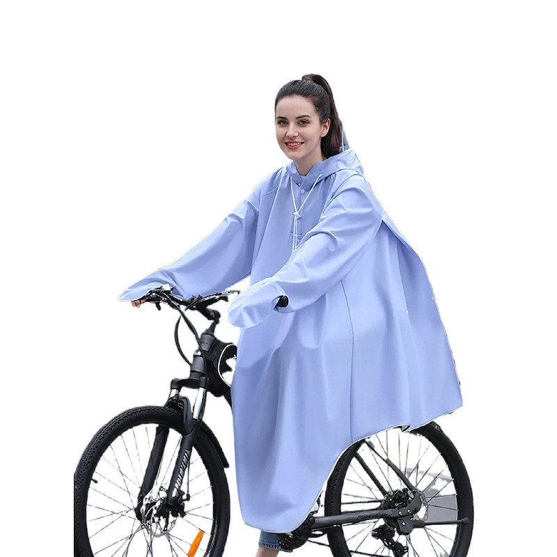 Long raincoat for junior high school students, men's cycling mountain bike raincoat, full-body rain protection poncho Long raincoat for junior high school students, men's cycling mountain bike raincoat, full-body rain protection poncho