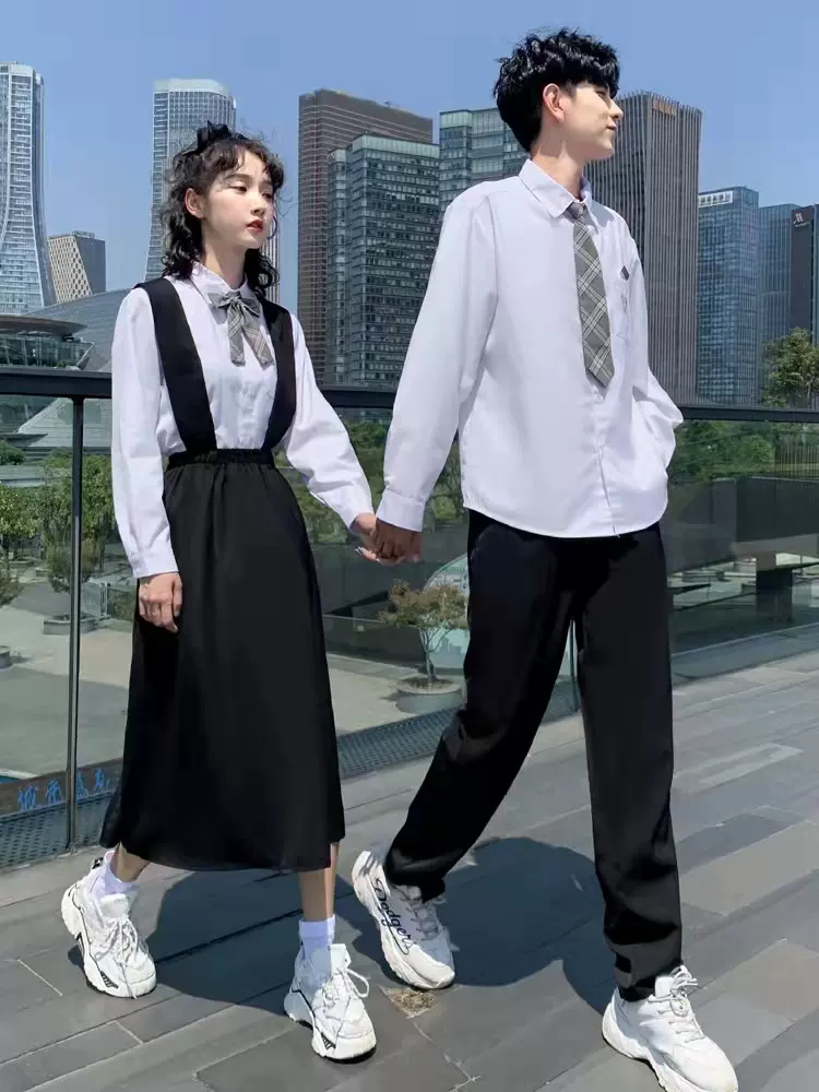 英伦风班服秋季套装学生韩版校服女学院风高中生合唱长裙 ins港风