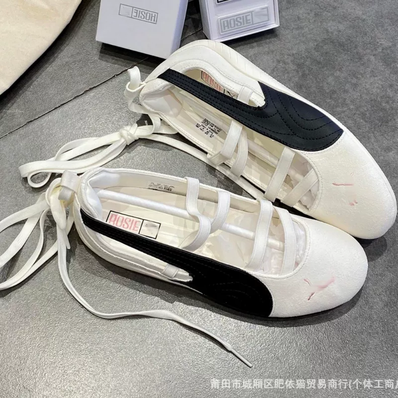 Puma speedcat ballet shoes rose Park Caiying Mary Jane same style women's sports fashion versatile one-legged shoes