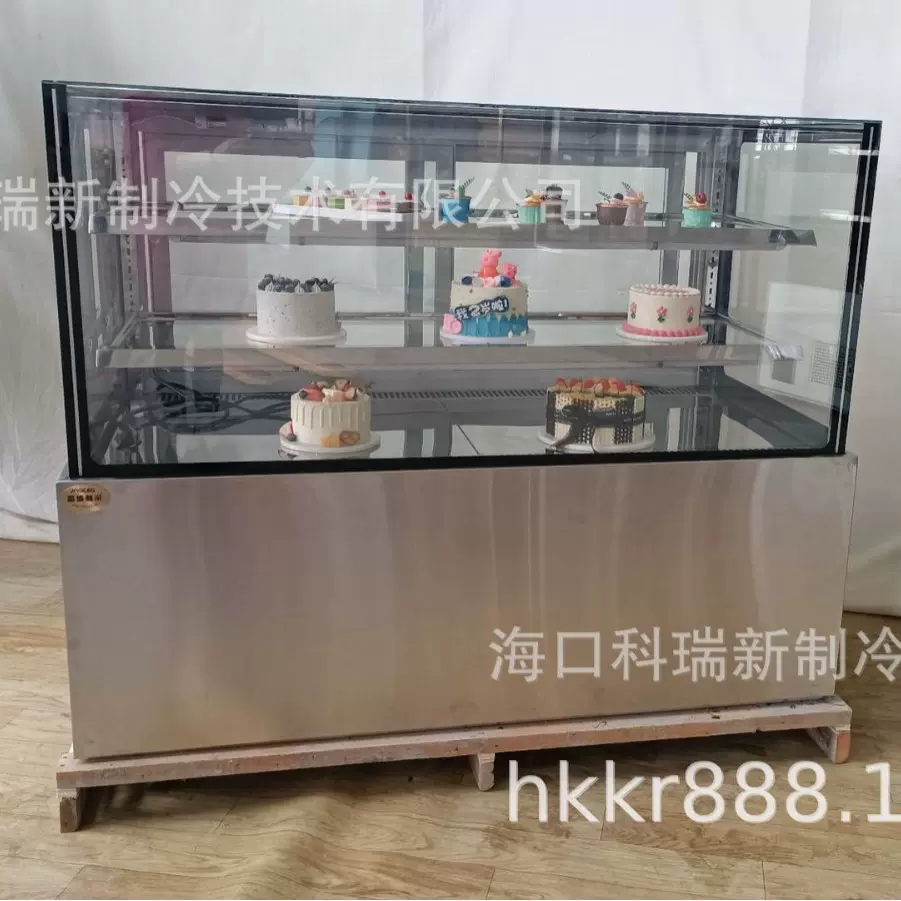 1.2米，双温柜雪王水果熟食甜品风冷立式直角保鲜商用冷藏冰柜