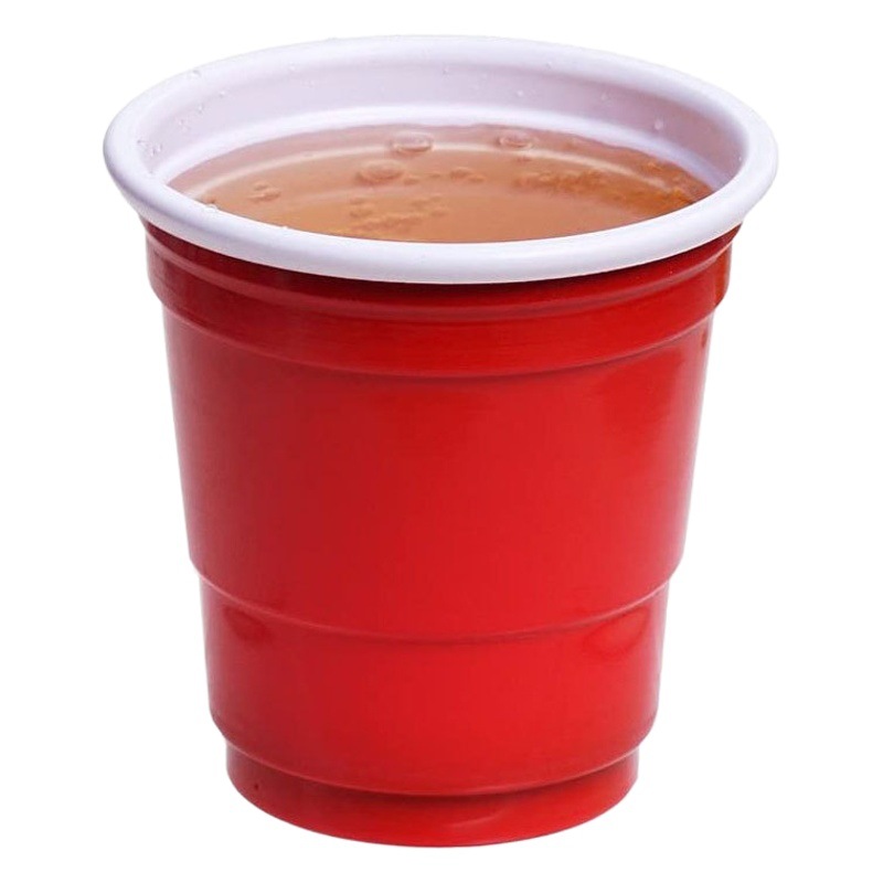 2oz taza de plástico desechable 60ml mini taza de color doble taza de cerveza Taza de Juego taza de fiesta