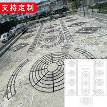 婚礼水晶吊顶铁艺架子水晶珠串花艺圆环婚庆道具椭圆弧形骨架成品