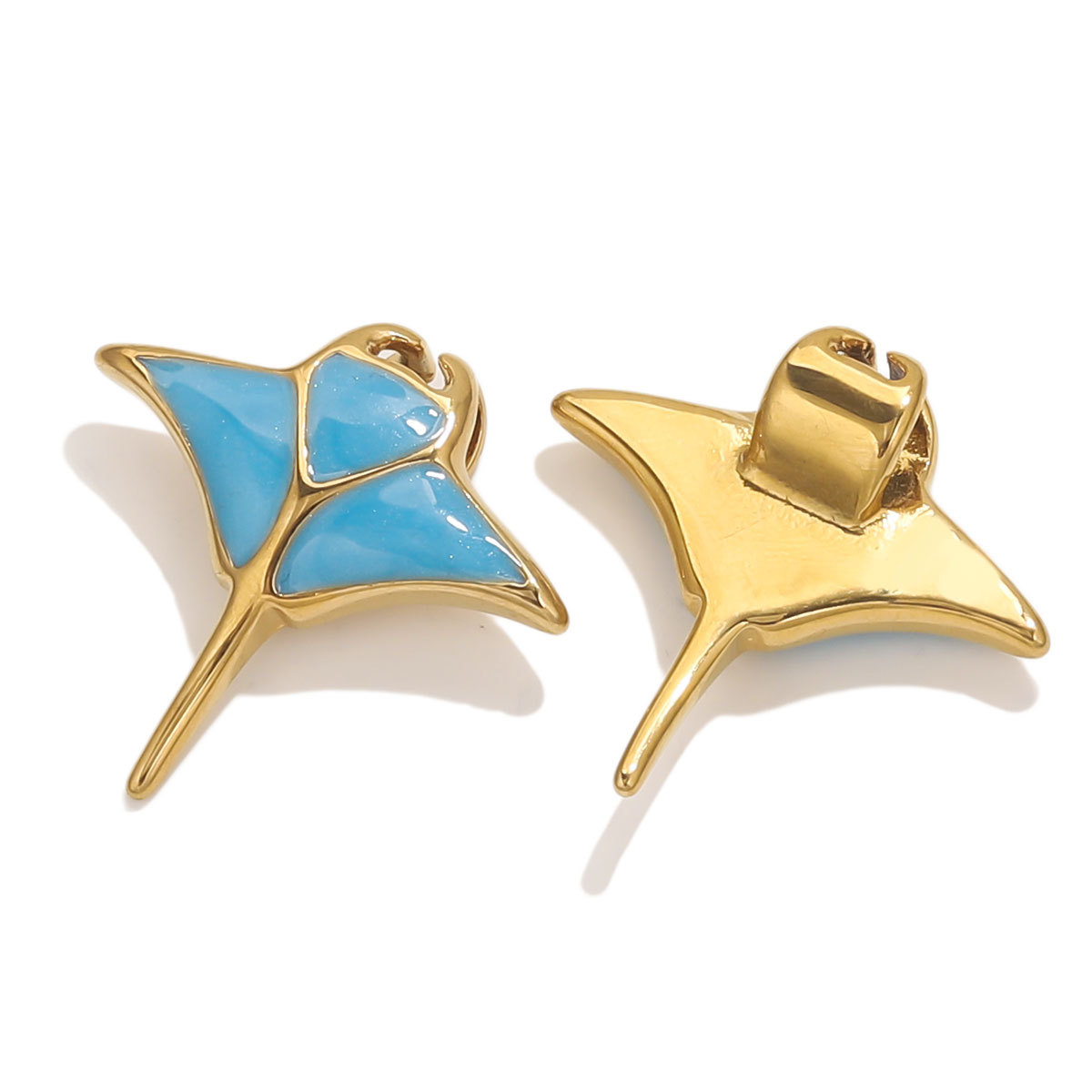 Acero inoxidable serie marina tortuga conchas creativas conchas de perlas diy accesorios colgantes