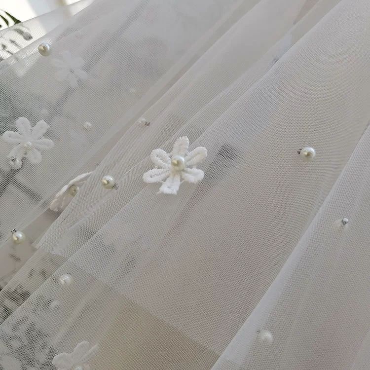Genuine double-layer bride's veil, accessories, ebay, for import, flowered