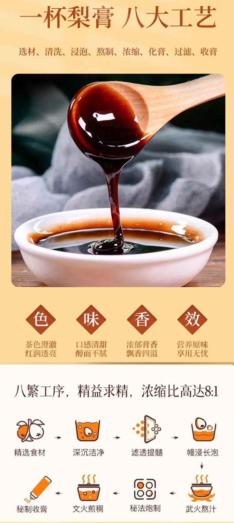 Pipa Qiuli Gao (Loquat & Pear Herbal Paste) — Traditional Slow-Simmered 300g Jar preparation