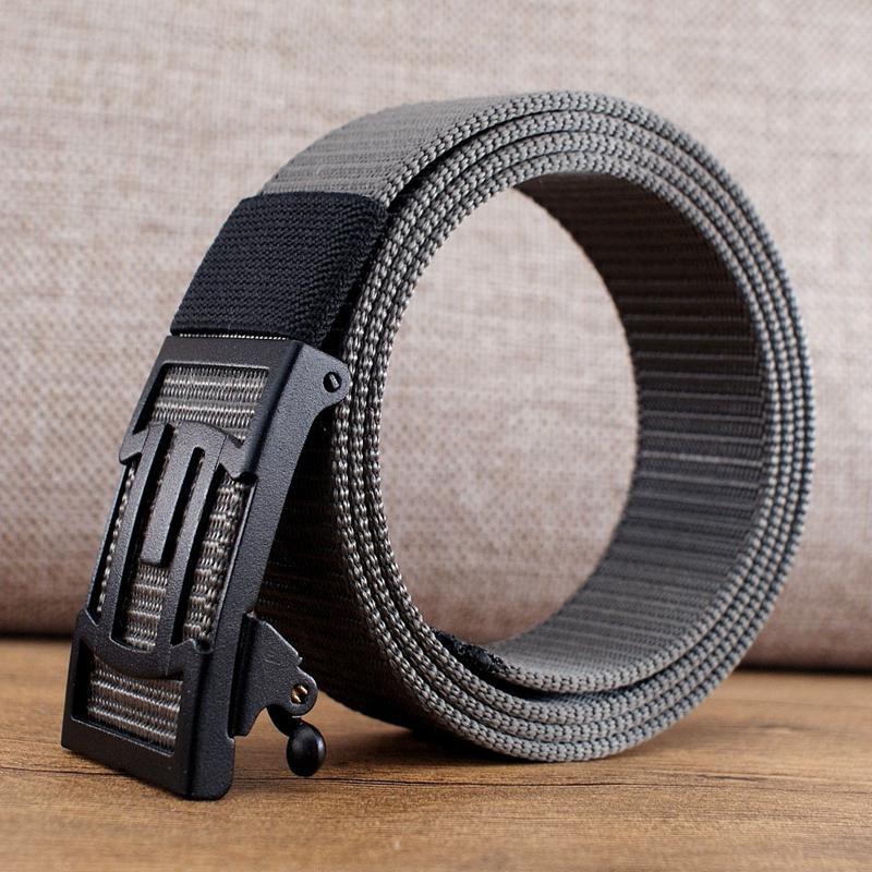 Cinturón automático de nailon ancho 35 mm para hombre uso diario