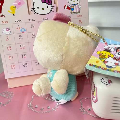 Cartoon animation hot sale side-mounted medieval KT keychain pendant cat girl back packaging decoration small doll wholesale