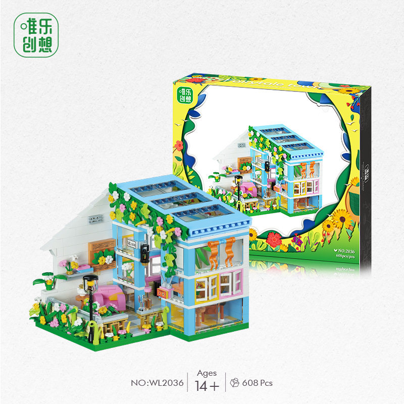 WL micro-partícula rompecabezas micro-partícula ensamblado DIY bloques de construcción de juguete 2033-2036 Street View serie de entrega al por mayor