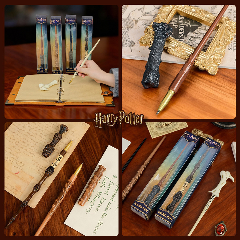 Harry Potter Official Merchandise Exquisite Wand Pen Magic Wand Pen Cap Highly Realistic Metal Pen Tip with Replaceable Refill Harry Potter Official Merchandise Exquisite Wand Pen Magic Wand Pen Cap Highly Realistic Metal Pen Tip with Replaceable Refill