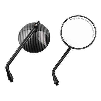 modified mirror, Motorcycle rearview mirror - 8-centimeters-orthodontic-3424-rearview-mirror-carbon-fiber-pattern