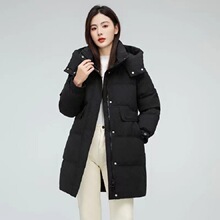 羽绒棉服新款2025女中长款舒适宽松冬季女士大码外套棉袄加厚棉衣