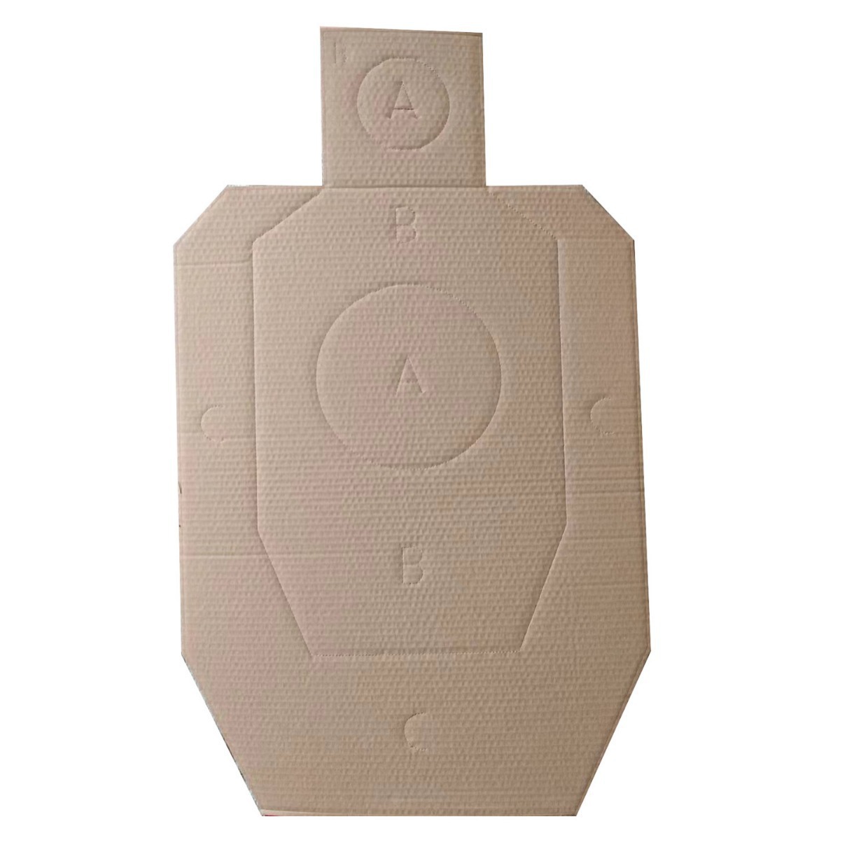 厂家瓦楞纸板IDPA靶纸WTG无极战术人形IPSC射击训练胸环靶纸