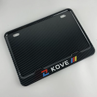 Nömrə qabı Haojue License Plate Frame Universal - excelle-imitation-carbon-fiber-pattern-comes-with-shock-proof-pad-screws-wrench