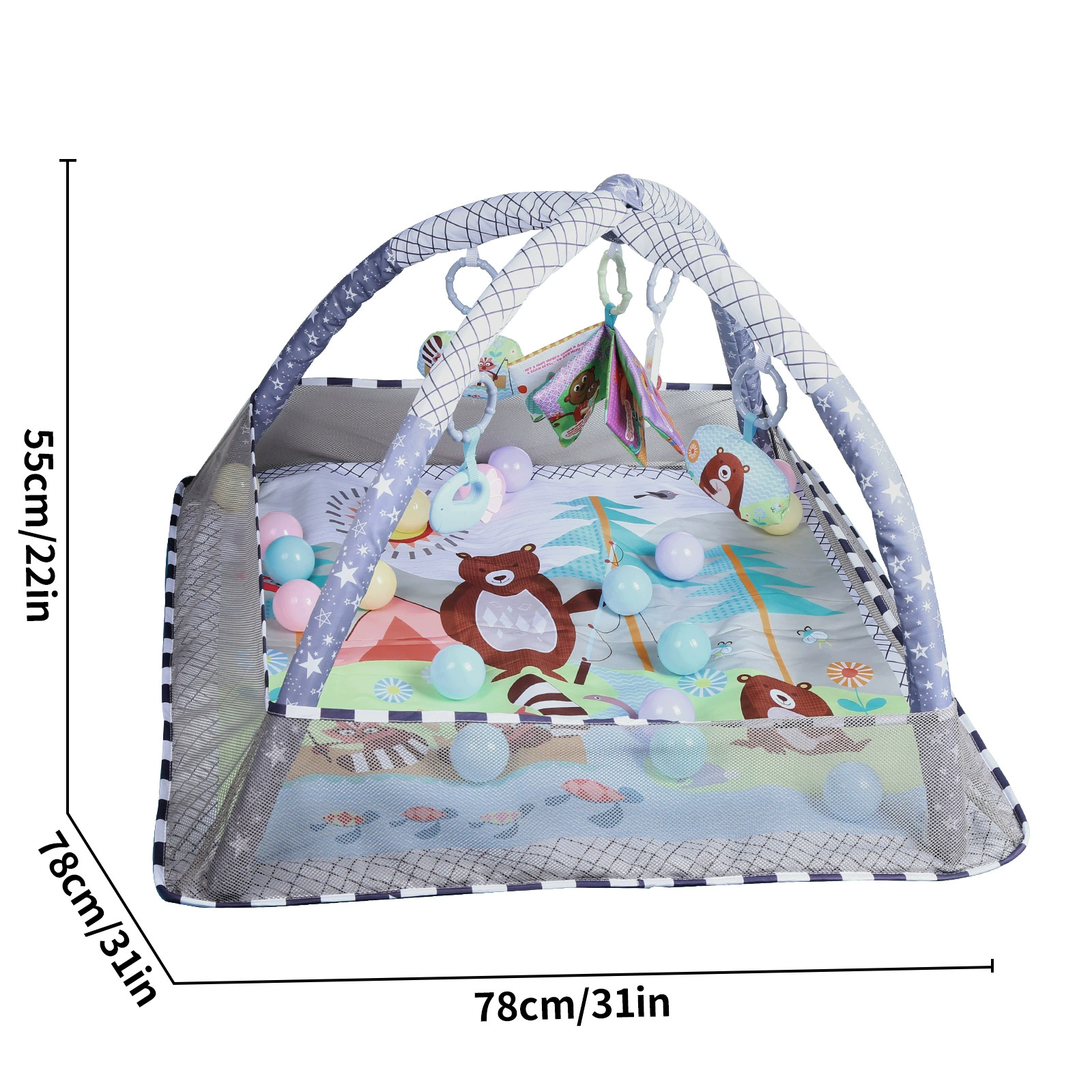 Game duvet for new born for baby, fence, toy for gym, (Cross-border trading), Amazon, 0-1 years, 3-6 month