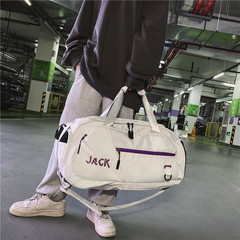 Dry-wet separation sports fitness bag short-term hand-held cylinder travel bag large capacity luggage bag travel supplies