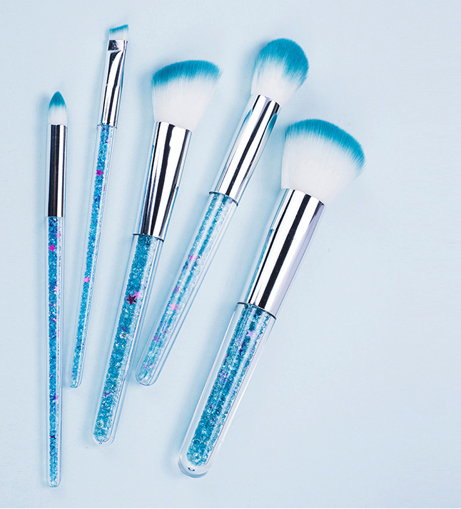 Transparent Handle Makeup Brush Set Image 3