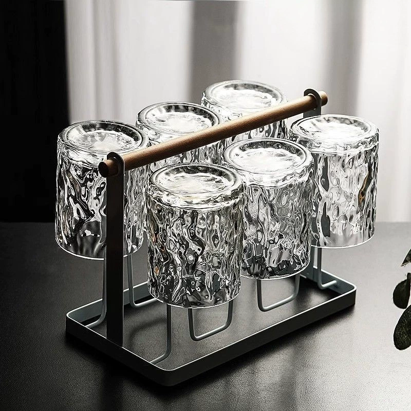 Утолщенная чашка для чая для гостиной, чайник, чашка для воды, бытовой набор, стеклянная чашка для питьевой воды, модная чашка для пива Hospitality Glacier.