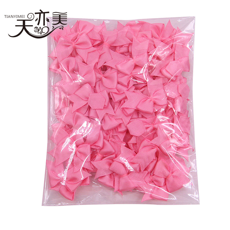 Cinta en stock cinta pequeño arco textil accesorios Rosa cola de milano cinta arco 100