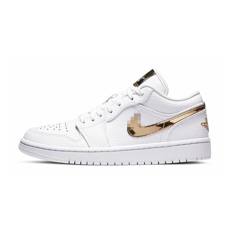 In-stock and ready to ship: NK women's shoes 2026 spring-summer new couple's AJ1 low-top silver casual sneakers In-stock and ready to ship: NK women's shoes 2026 spring-summer new couple's AJ1 low-top silver casual sneakers